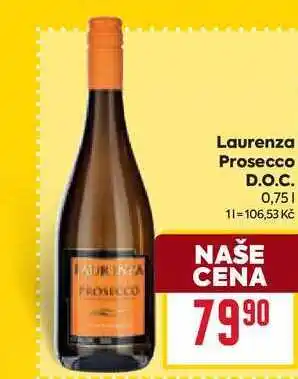 Billa Laurenza Prosecco D.O.C. 0,75l nabídka