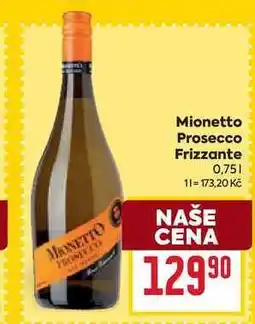 Billa Mionetto Prosecco Frizzante 0,75l nabídka