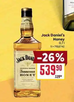 Billa Jack Daniel's Honey 0,7l nabídka