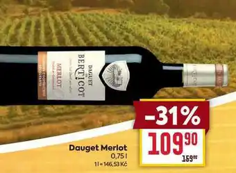 Billa Dauget Merlot 0,75l nabídka