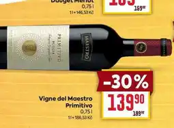 Billa Vigne del Maestro Primitivo 0,75l nabídka