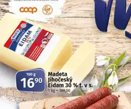 Coop Madeta jihočeský eidam 30% nabídka