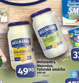 Coop Hellmann´s tatarská omáčka, majonéza nabídka