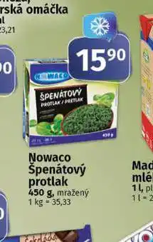 Coop Nowaco špenátový protlak nabídka