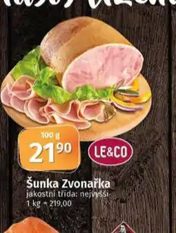 Coop Šunka zvonařka nabídka