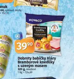 Coop Dobroty babičky kláry bramborové knedlíky s uzeným masem nabídka