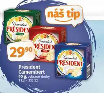 Coop Président camembert nabídka