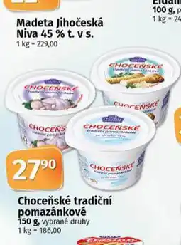 Coop Choceňské tradiční pomazánkové nabídka