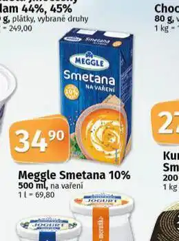 Coop Meggle smetana 10% nabídka