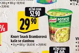 Albert Knorr snack bramborová kaše se slaninou nabídka