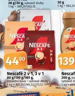 Coop Nescafé 2v1, 3v1 nabídka