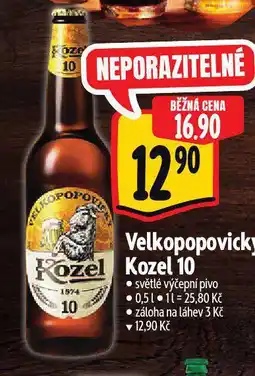 Albert Pivo velkopopovický kozel nabídka