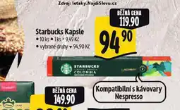 Albert Starbucks kávové kapsle nabídka