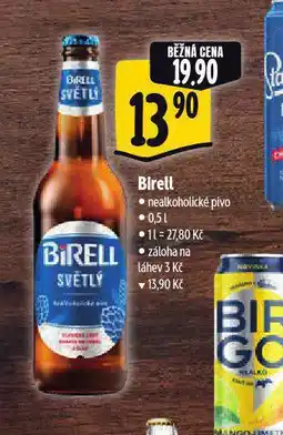 Albert Birell nealkoholické pivo nabídka