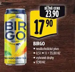 Albert Birgo nealkoholické pivo nabídka