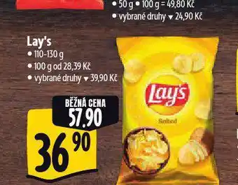 Albert Lay's chipsy nabídka