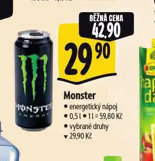 Albert Monster energy drink nabídka