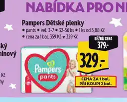 Albert Pampers dětské plenky nabídka