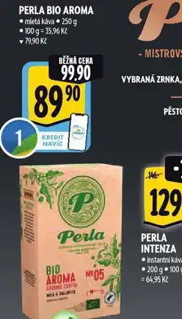 Albert Bio káva perla aroma nabídka