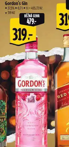 Albert Gordon's gin nabídka