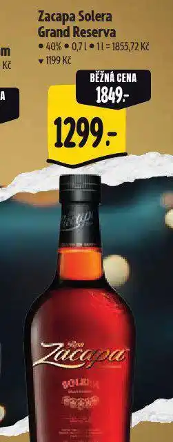 Albert Zacapa solera gran reserva nabídka