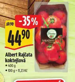 Albert Rajčata koktejlová nabídka