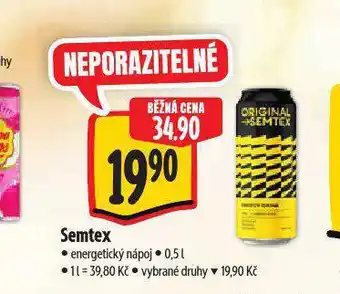 Albert Semtex energy drink nabídka