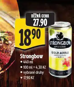 Albert Strongbow cider nabídka