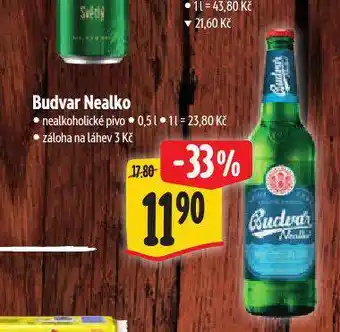 Albert Pivo budvar nealko nabídka