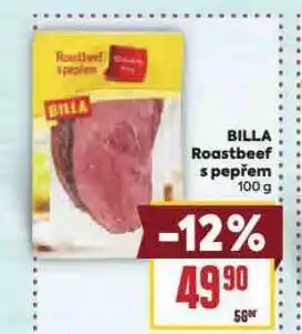 Billa Roastbeef s pepřem nabídka