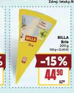 Billa Brie nabídka