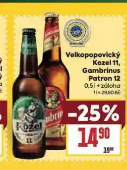 Billa Pivo gambrinus nabídka