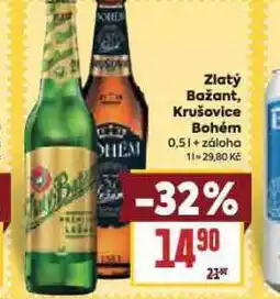 Billa Pivo zlatý bažant nabídka