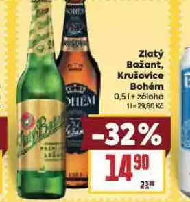 Billa Pivo zlatý bažant nabídka