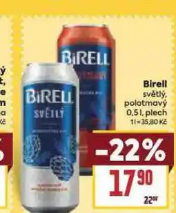 Billa Birell nealkoholické pivo nabídka