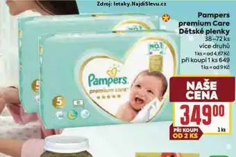 Billa Pampers dětské plenky nabídka