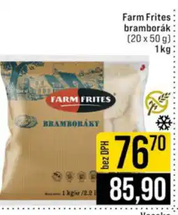 Jip Farm Frites bramborák nabídka