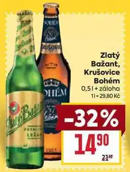 Billa Krušovice Bohém 0,5l nabídka