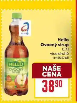 Billa Hello Ovocný sirup 0,7l nabídka