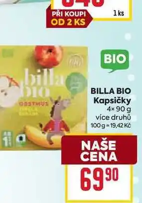 Billa BILLA BIO Kapsičky 4× 90 g nabídka