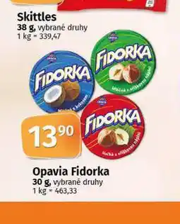 Coop Opavia fidorka nabídka