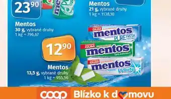 Coop Mentos nabídka