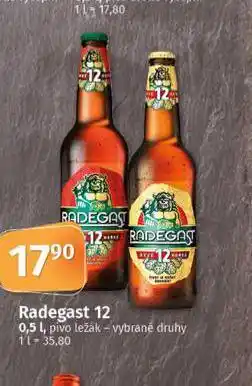 Coop Pivo radegast ryze hořká 12 nabídka