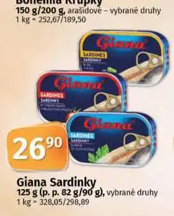 Coop Giana sardinky nabídka