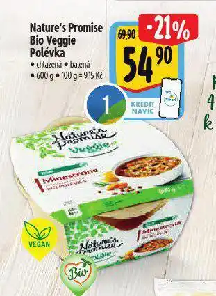 Albert Bio veggie polévka nabídka