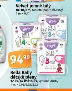 Coop Bella baby dětské pleny nabídka