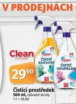 Coop Clean čistící prostředek nabídka