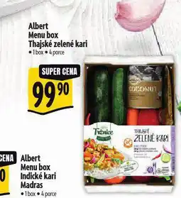 Albert Menu box thajské zelené kari nabídka