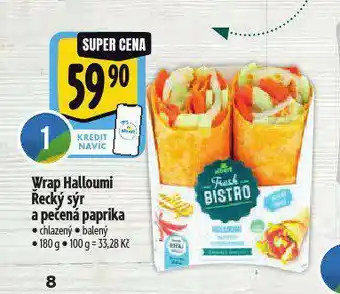 Albert Wrap halloumi nabídka