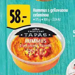 Albert Hummus s grilovanou zeleninou nabídka